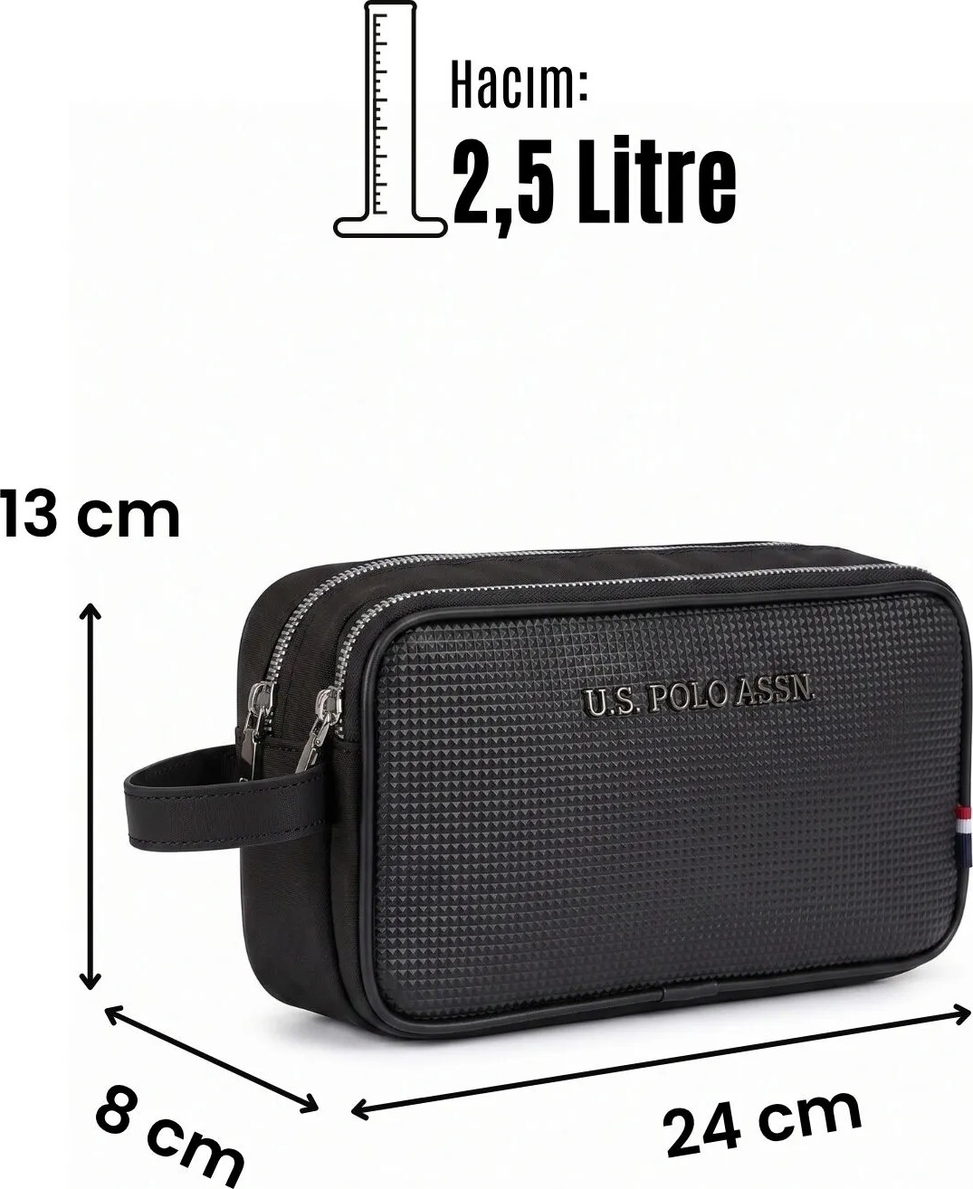 U.S. Polo Assn. 25057 El Çantası Traşlık Portföy görsel 2