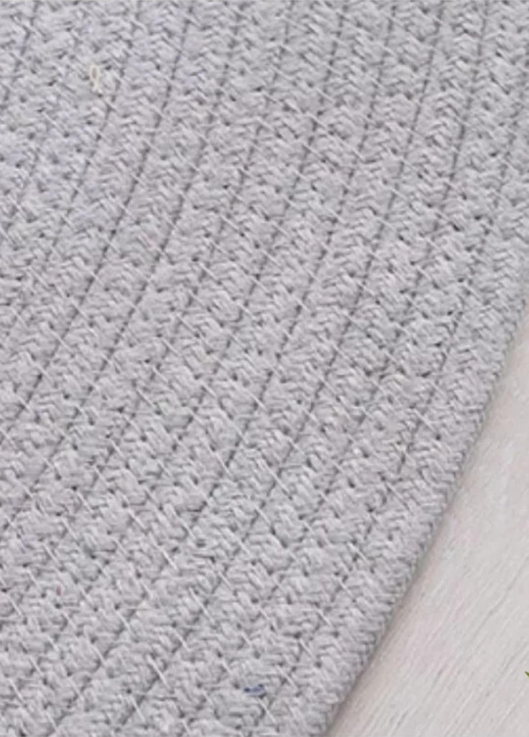 OEM Jüt Paspas, Kilim, Halı, Kapı Önü Paspas, Yuvarlak Paspas, Mutfak Paspası, Banyo Paspası, Hediyelik 110 x 110 Gri görsel 3