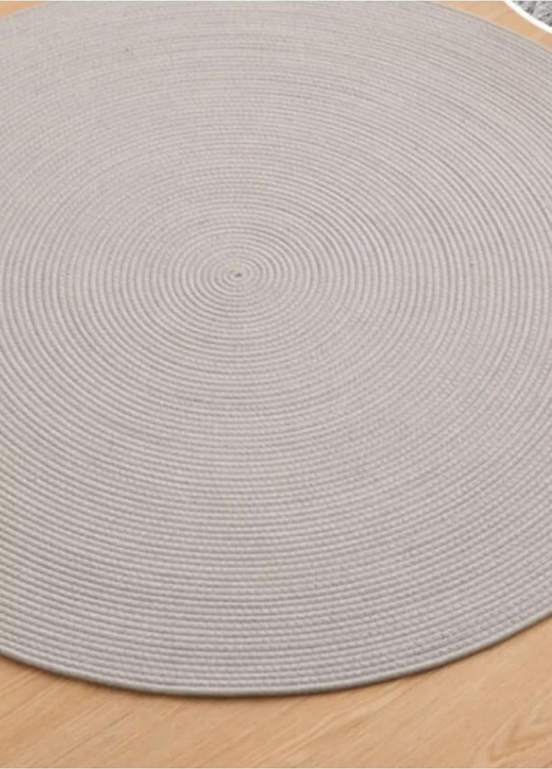 OEM Jüt Paspas, Kilim, Halı, Kapı Önü Paspas, Yuvarlak Paspas, Mutfak Paspası, Banyo Paspası, Hediyelik 110 x 110 Gri görsel 2