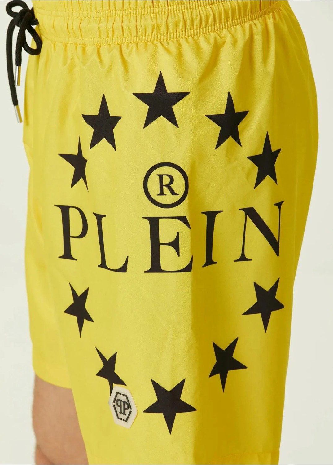 Philipp Plein Sport Sarı Beli Kordonlu Logolu Deniz Şortu görsel 4