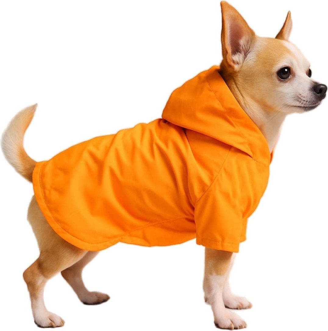 Frefly Store Mpz Pets Turuncu Fileli Yağmurluk Xl