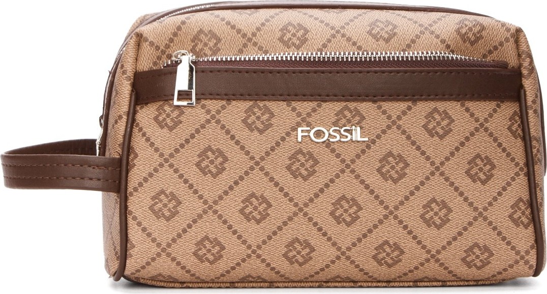 Fossil 2063 Vegan Deri El Çantası Portföy Çanta Baskılı Kahverengi görsel 2