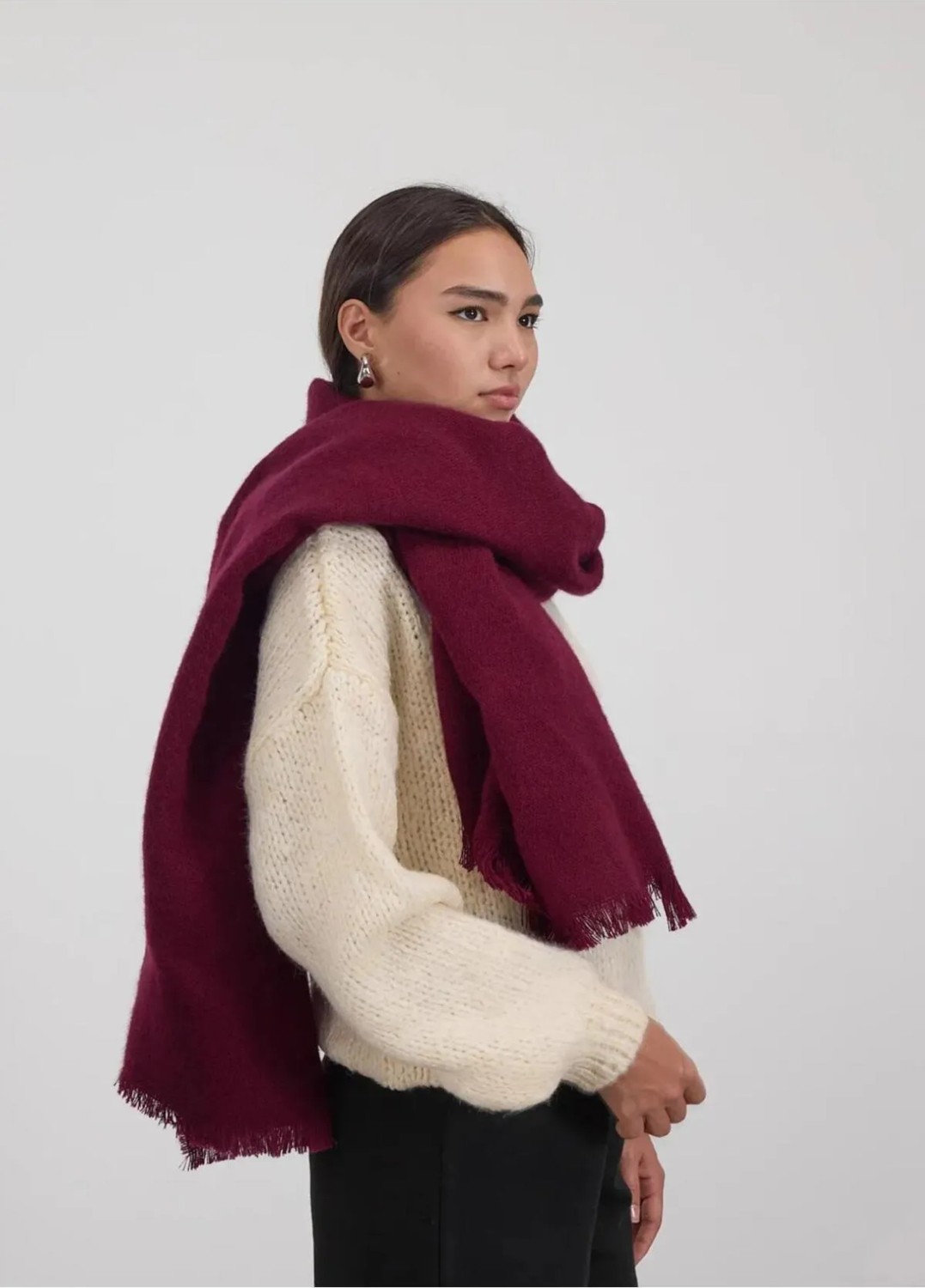 Wearflawless Kadın Sade Kalın Yumuşak Atkı Şal