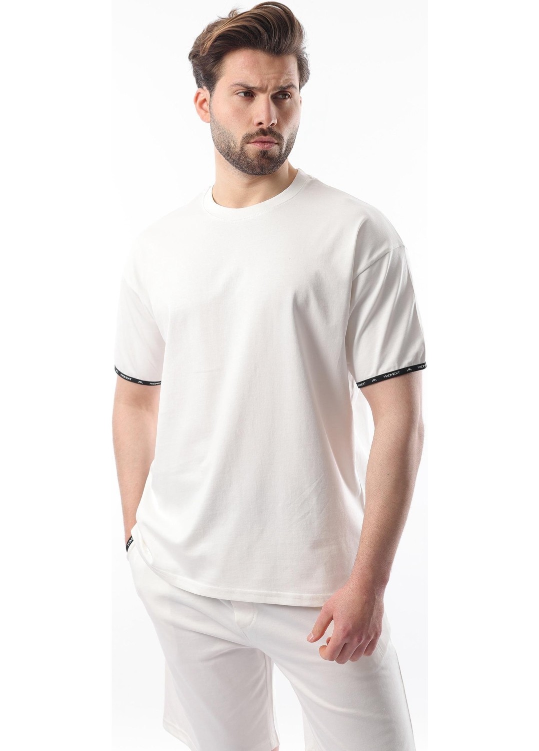 Madmext Lacivert Basic Erkek Şort T-Shirt Takımı E7307 görsel 4