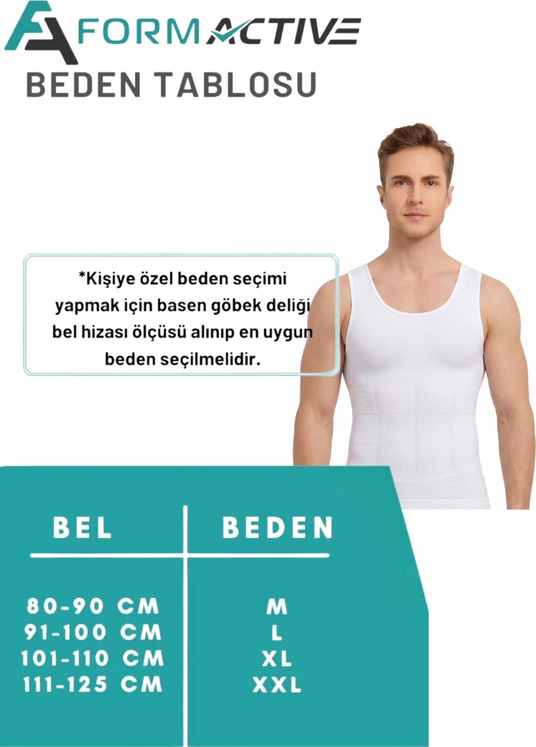 Formactive 4800 Bel Göbek Göğüs Sıkılaştırıcı Incelten Ekstra Etkili Dikişsiz Korse Atlet BEYAZ 2XL görsel 4