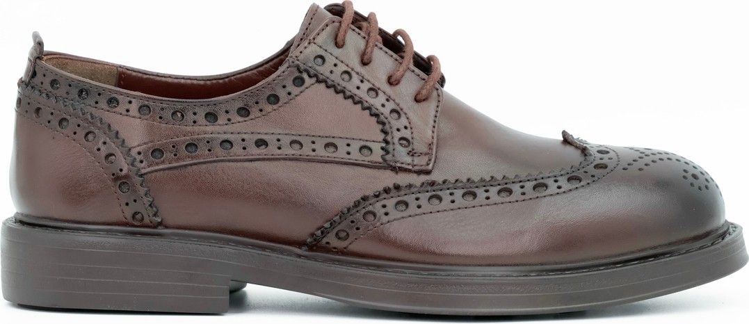 Tuna Hakiki Deri Oxford Model Erkek Ayakkabı - E3001 görsel 6