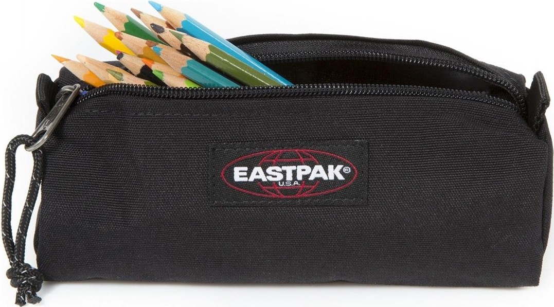 Eastpak Benchmark Single Kalem Çantası Suya Dayanıklı Siyah Küçük Boy Fermuarlı İç Cep Ek372008 görsel 2