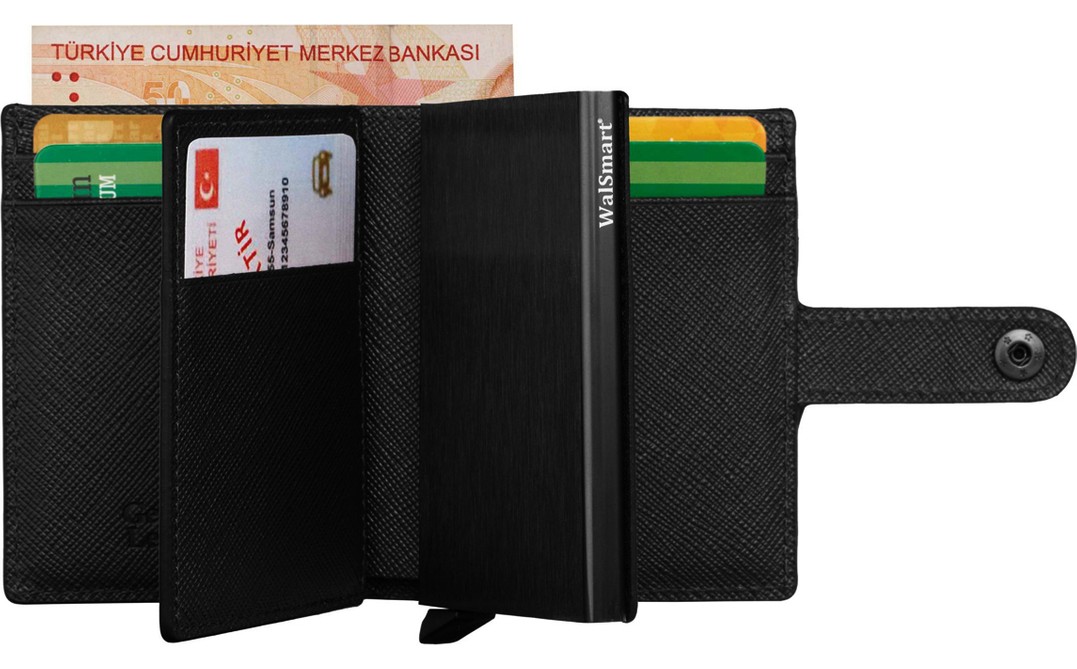 Walsmart Multiple Safiano Akıllı Mekanizmalı Cüzdan görsel 2