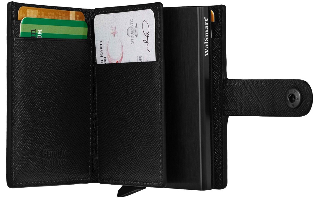 Walsmart Multiple Safiano Akıllı Mekanizmalı Cüzdan görsel 3