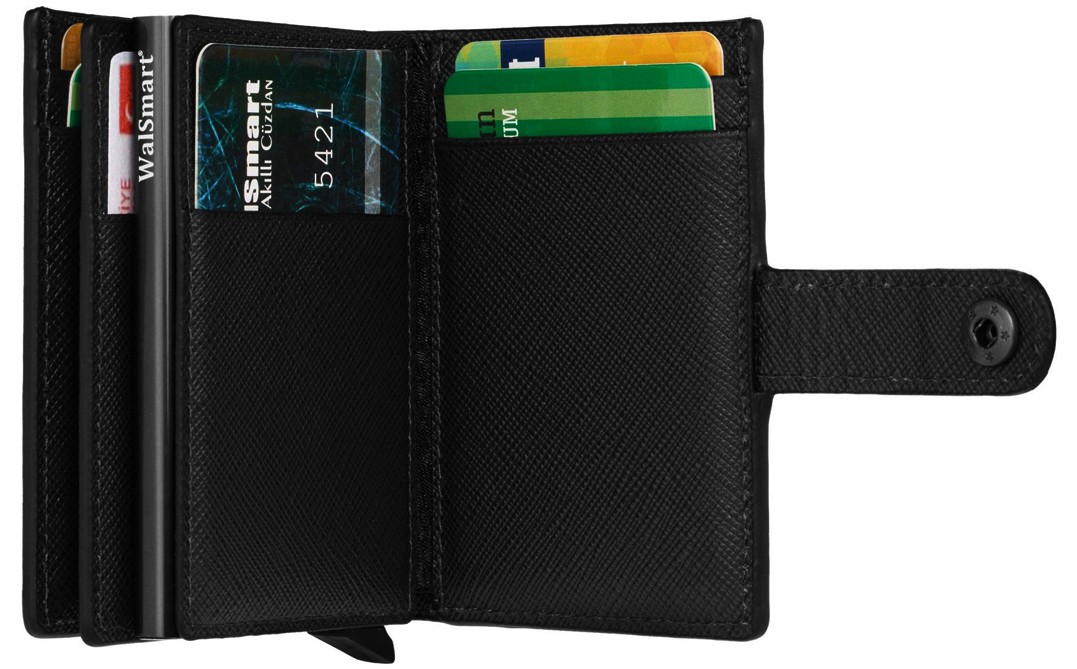 Walsmart Multiple Safiano Akıllı Mekanizmalı Cüzdan görsel 4