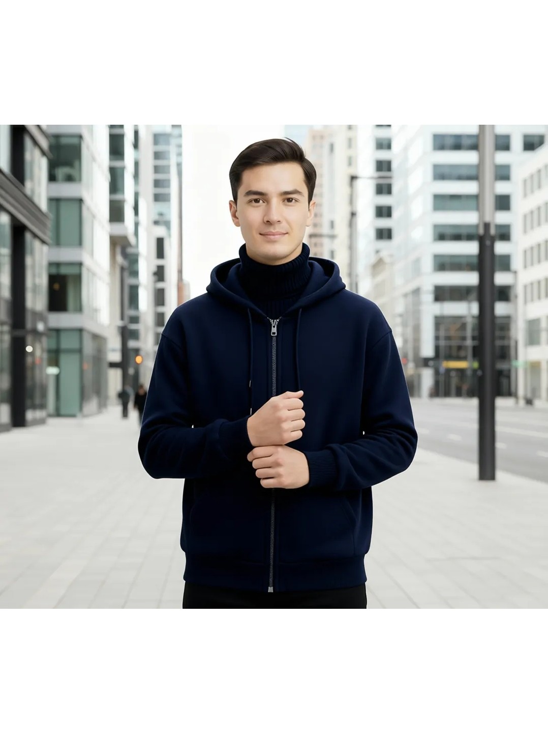 DAXİS Sportwear Company Daxis Sportwear Company Fermuarlı Kapüşonlu Oversize Sweatshirtdaxis Sportwear Company görsel 8
