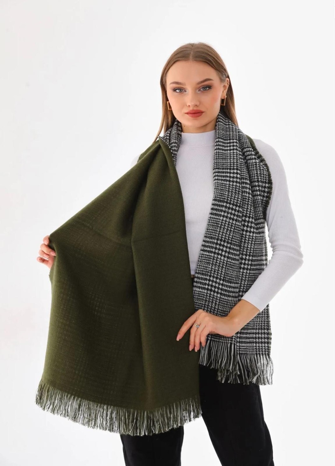 Wearflawless Çift Taraflı Yumuşak Dokulu Şal Atkı