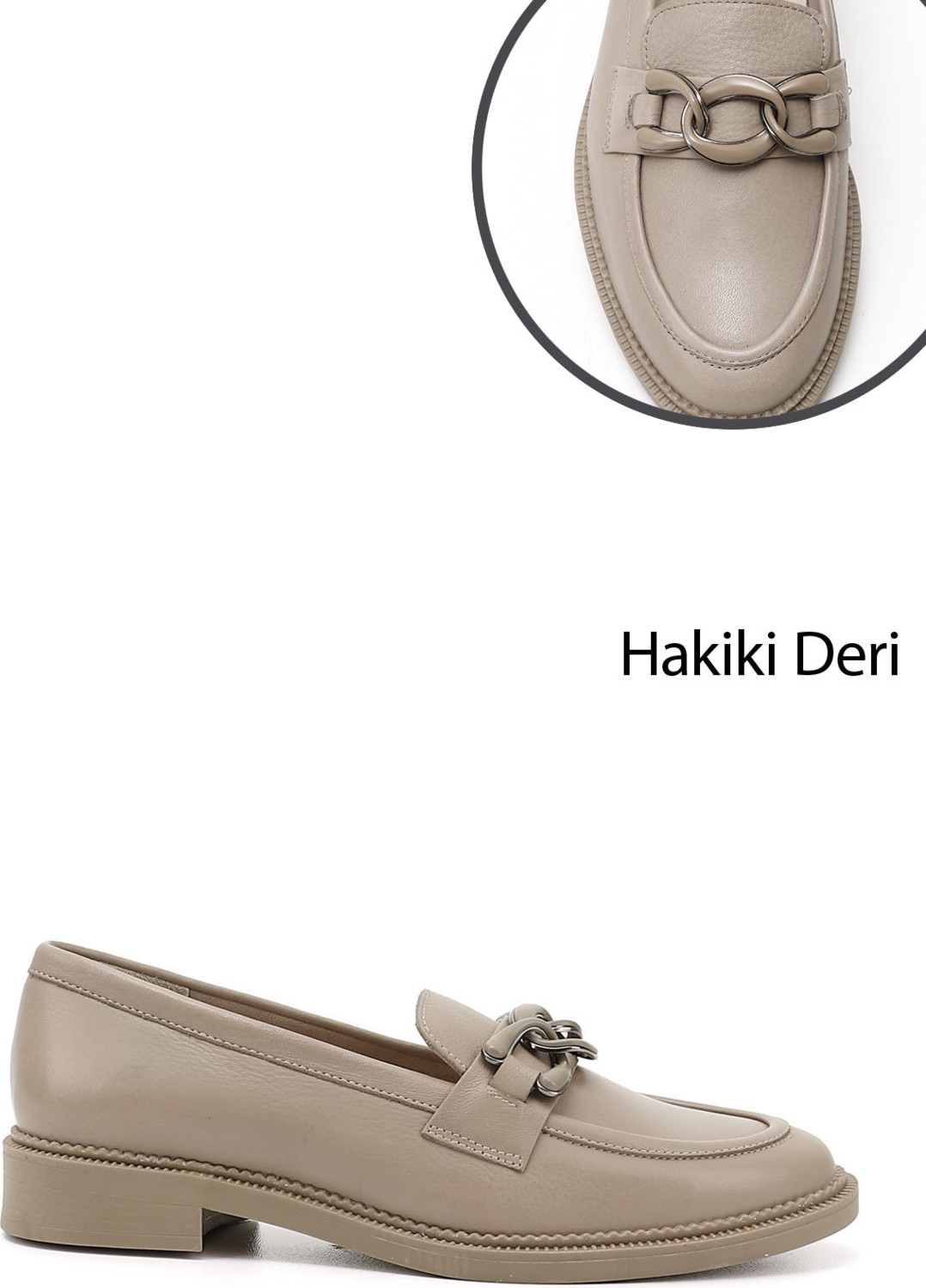 Gönderi(r) Kadın Siyah Tokalı Hakiki Deri Loafer Ayakkabı görsel 4