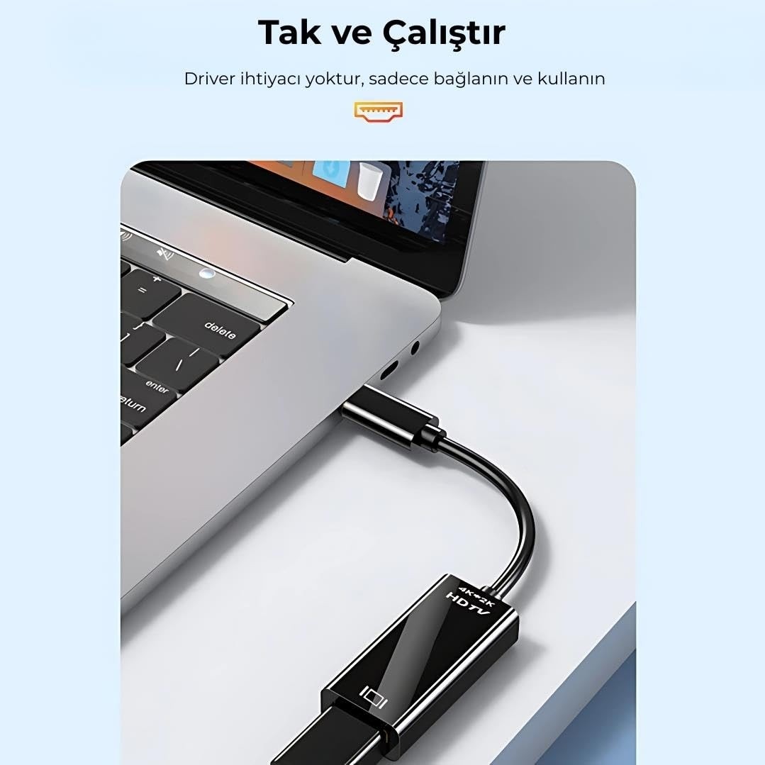 Die Grup Daytona Hc-03 Type-C To 4K Full Hd HDMI Çevirici Hub Adaptör görsel 5