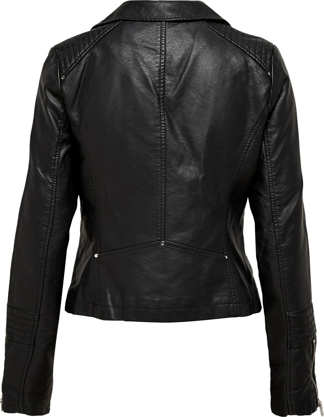 Only 15153079 Only Onlgemma Faux Leather Bıker Otw Noos Kadın Suni Deri Mont Black görsel 6