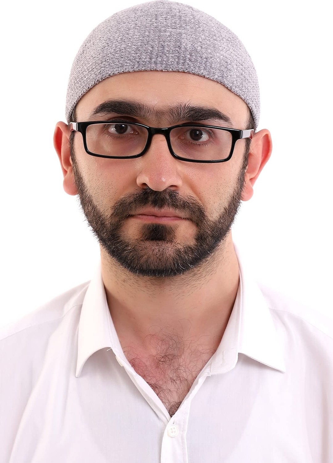 Die Grup Ihvan Online Kışlık Kadife Takke Düz Desen (Gri) görsel 3