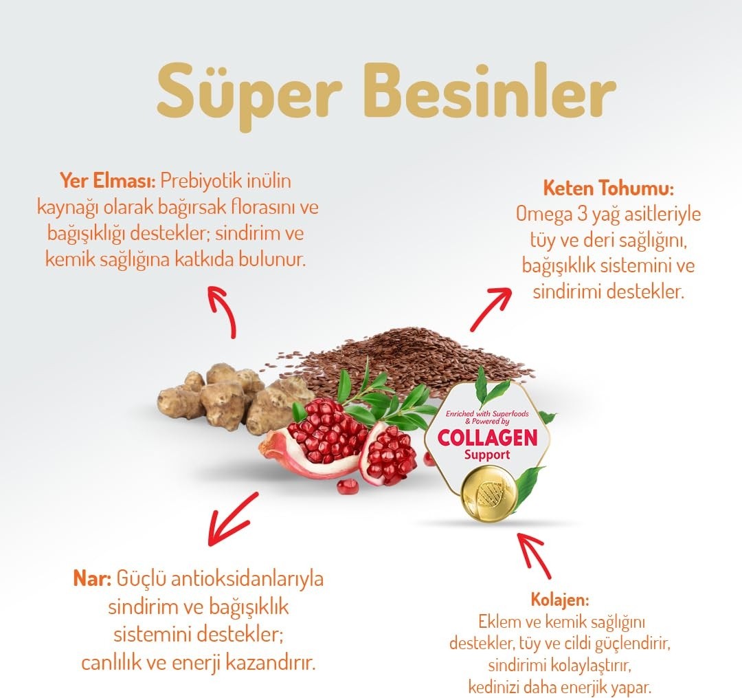 Aesco Felicia 5 kg Kolajenli Somonlu Az Tahıllı Yetişkin Kedi Maması Hypoallergenic Kedi Maması görsel 3
