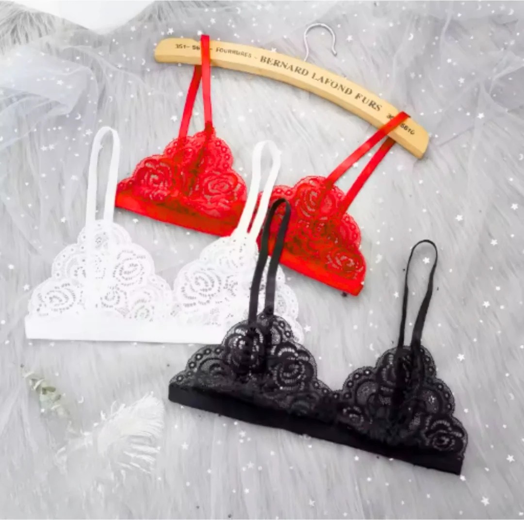 Büyük Beden Fantezi 3'lü Seksi Dantel Sütyen Seti görsel 2