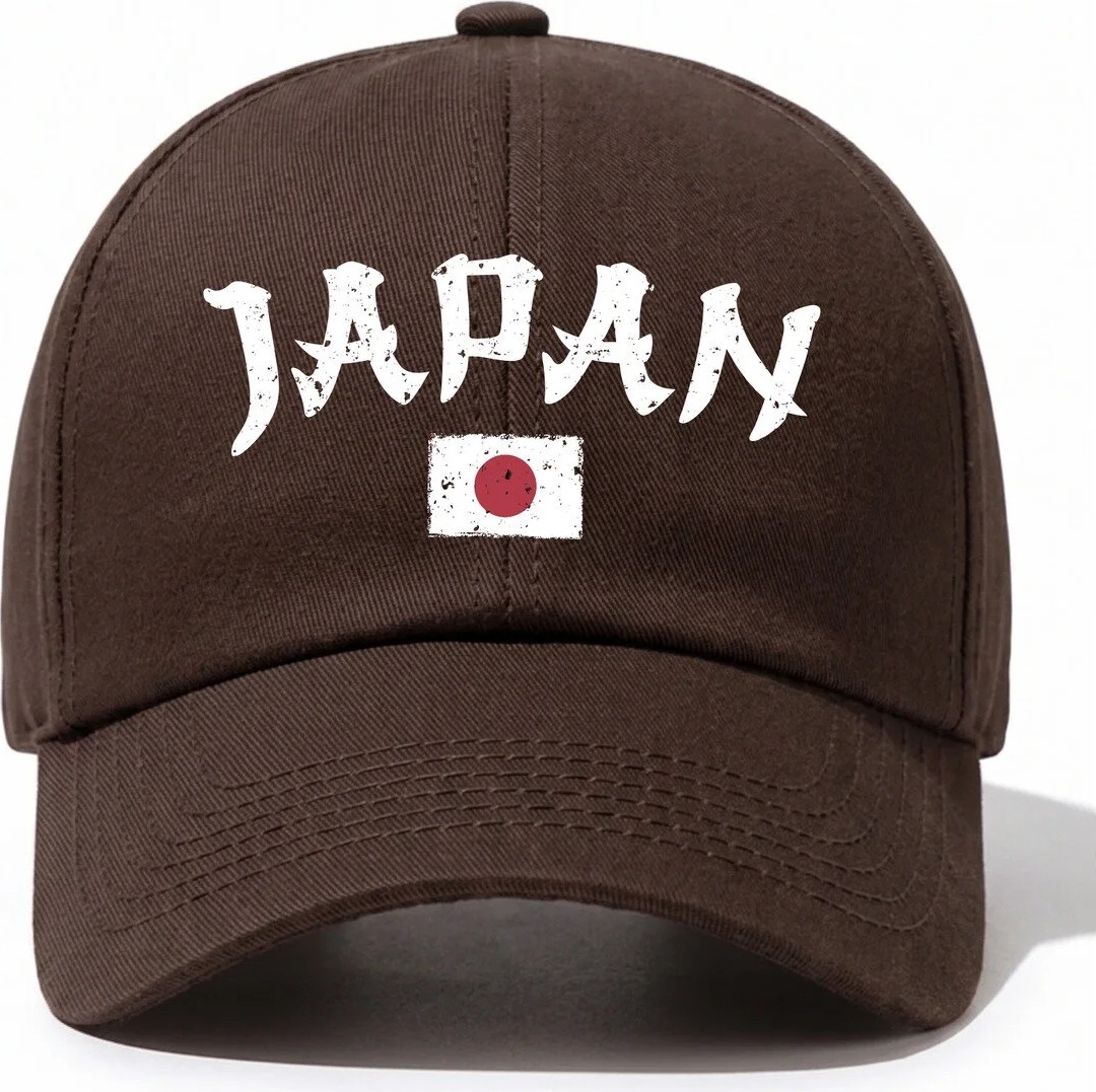 L'eivor Japan Baskılı Siyah Çıt Çıtlı Şapka