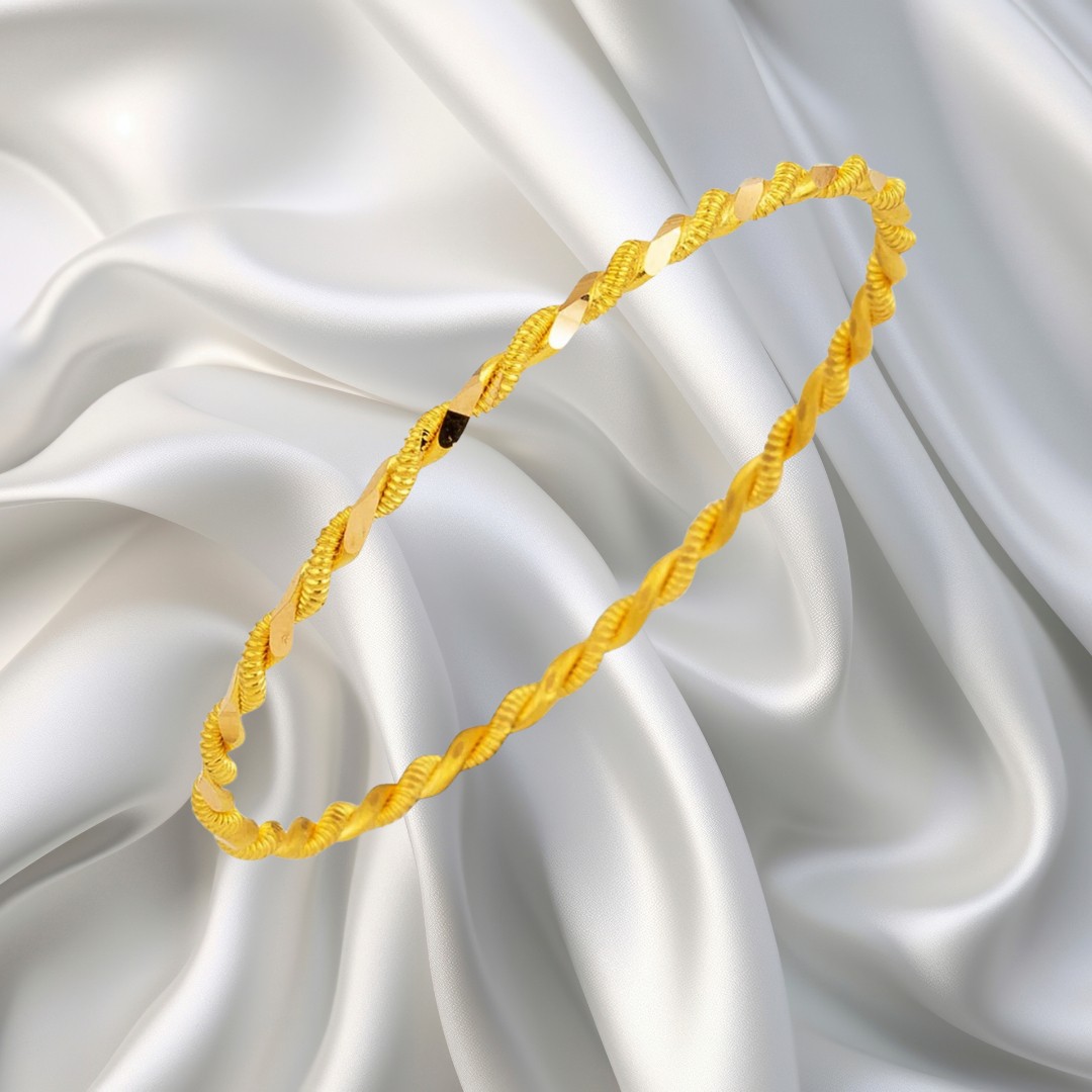 LEVA GOLD 22 Ayar Ikili Burma Bilezik