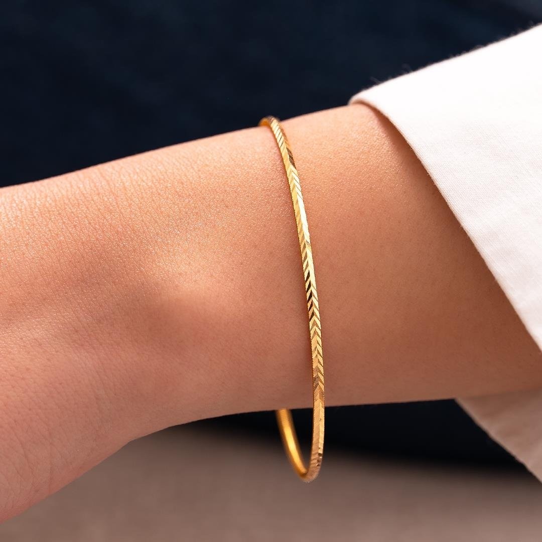 10 gr (GRAM) Başak Ajda Bilezik Yatırımlık İşçiliksiz 22 Ayar Altın