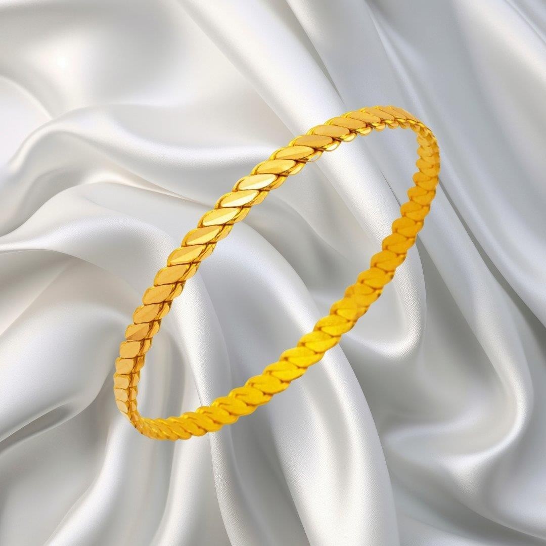 LEVA GOLD 22 Ayar Çocuk Üçlü Burma Bilezik 8 gr