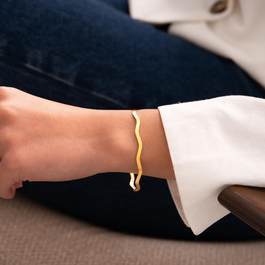 Hakan Mücevherat 12 Gram Zigzag 22 Ayar Altın Kibrit Çöpü Bilezik