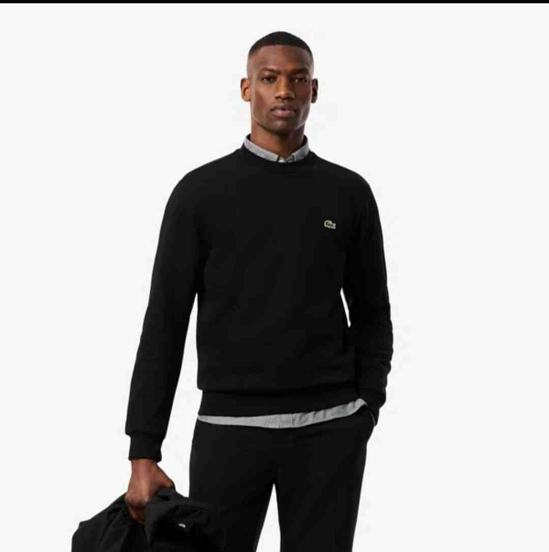Lacoste Regular Fit Bisiklet Yaka Basic Sweatshirt görsel 2