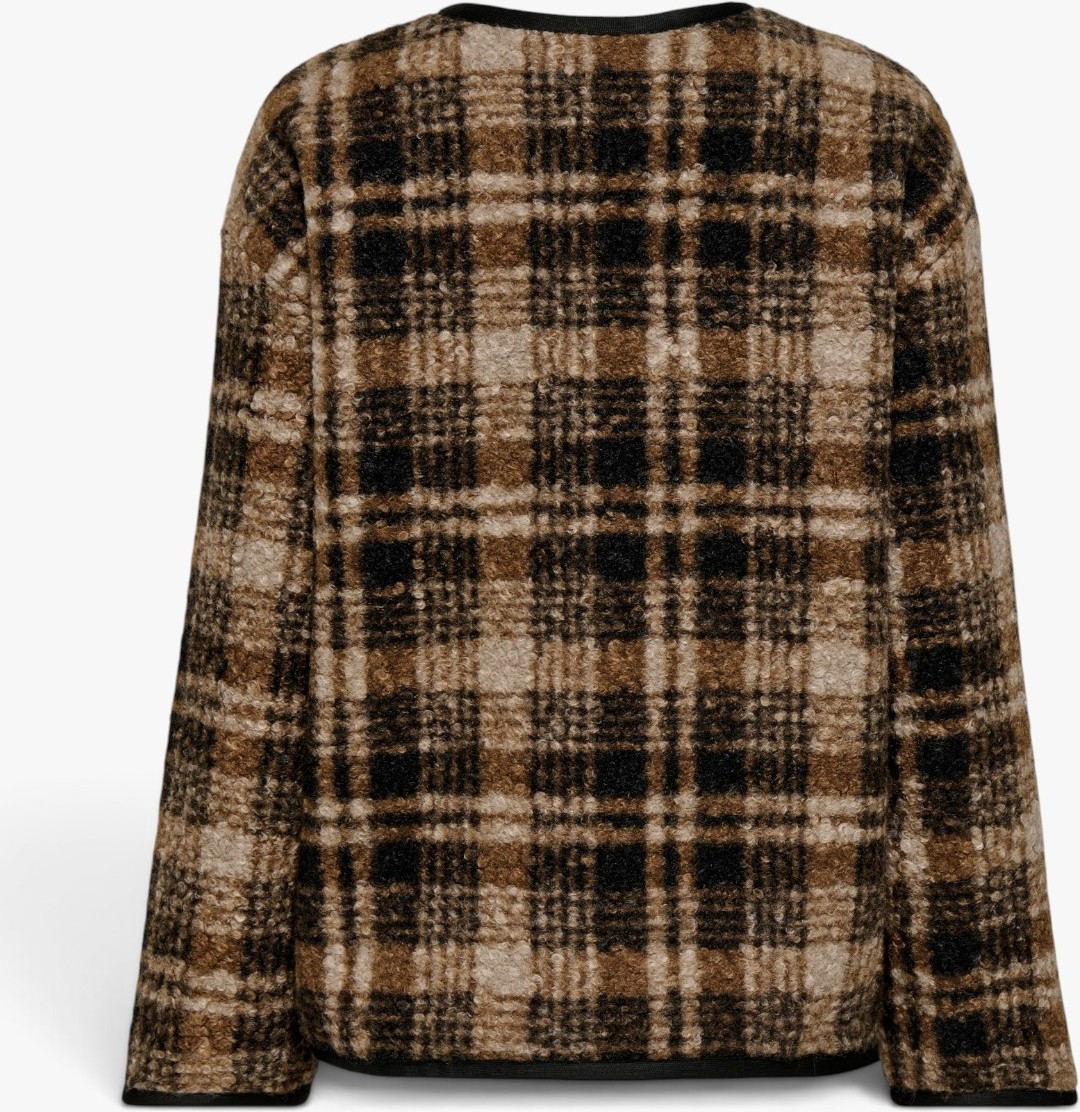 Only Onlannı Boucle Jacket cc Otw Kadın Kahverengi Mont - 15373564 görsel 2