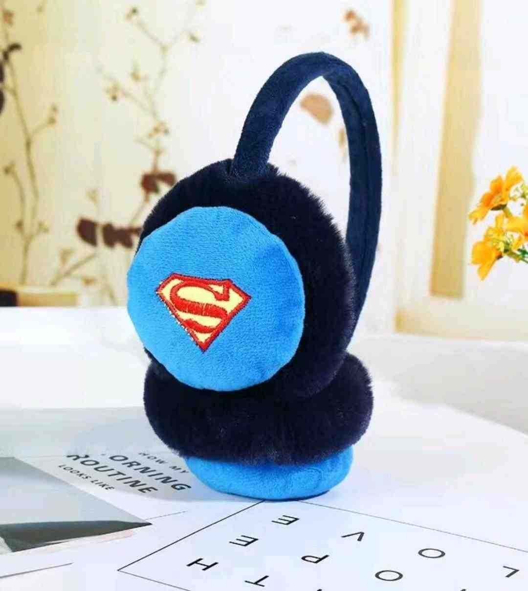 Reborn Design Kırmızı Renk Süper Kahraman Amblemli Kulaklık Kış Sezonu İçin