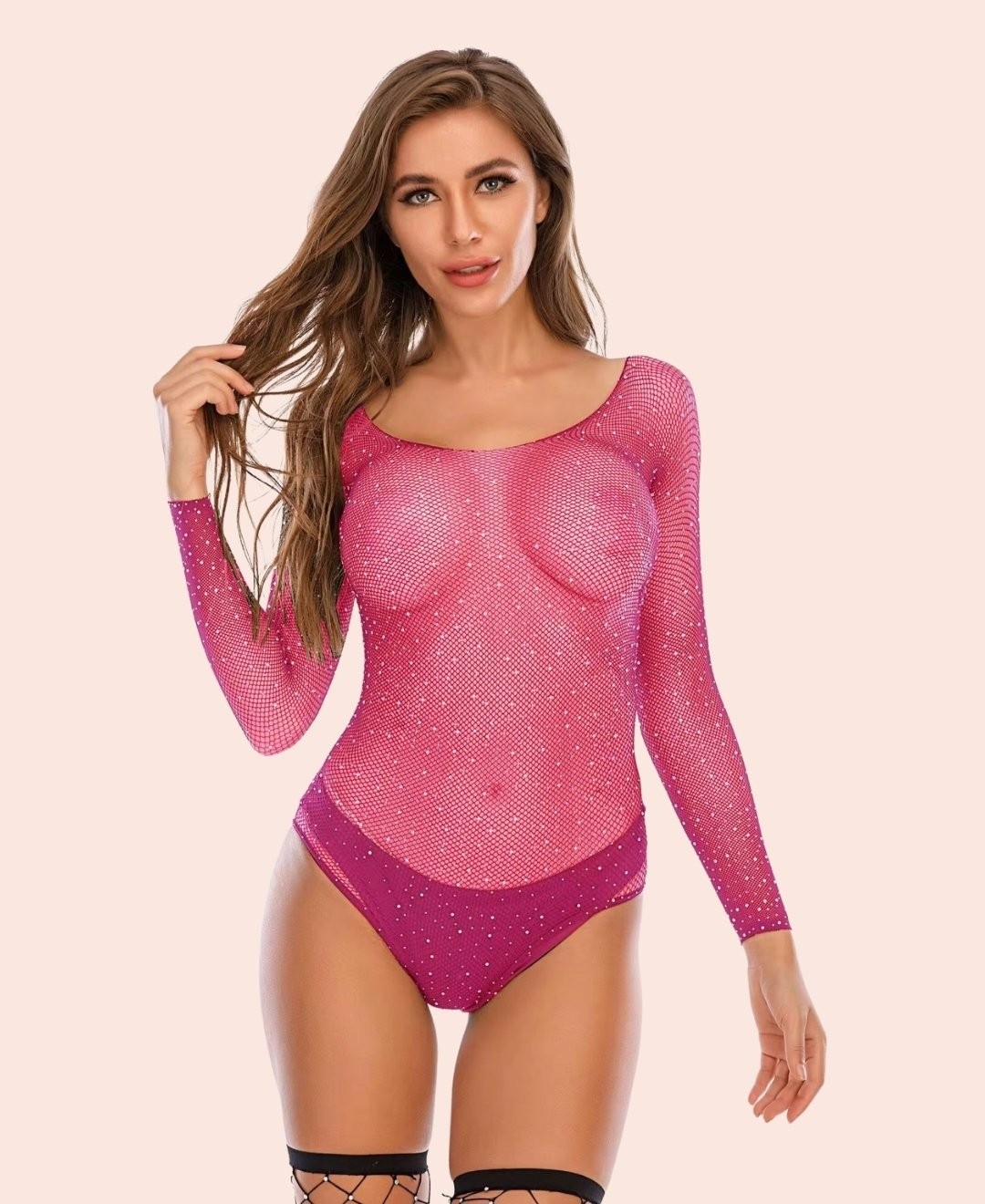 Intive Lingerie Emery By Intive Taşlı Küçük File Taşlı Ithal Bodysuit/babydoll/gecelik -5540 görsel 6