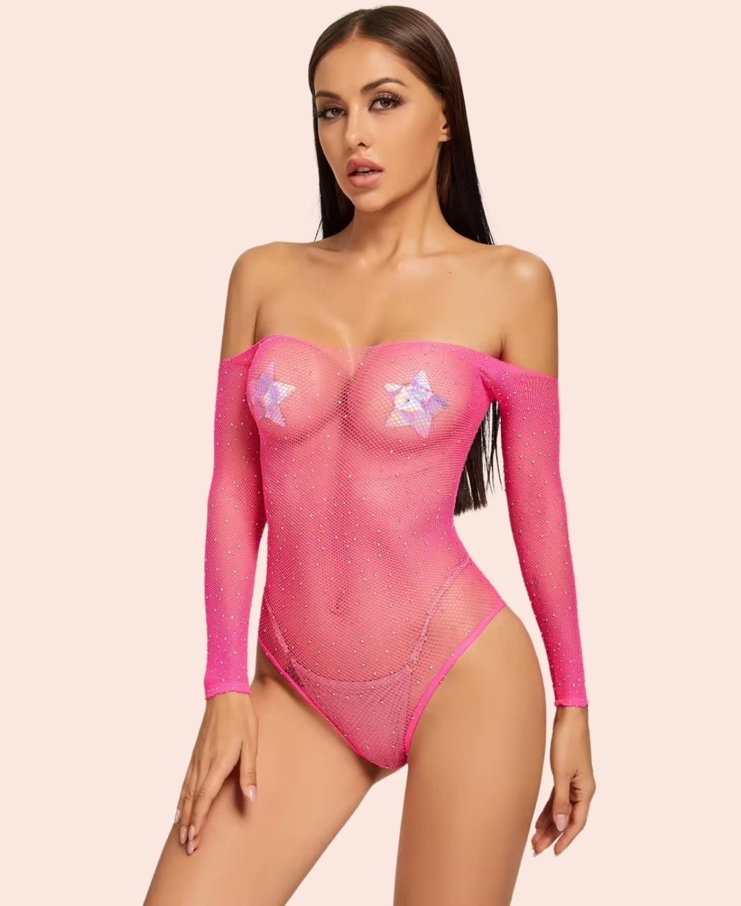 Intive Lingerie Emery By Intive Taşlı Küçük File Taşlı Ithal Bodysuit/babydoll/gecelik -5540 görsel 7