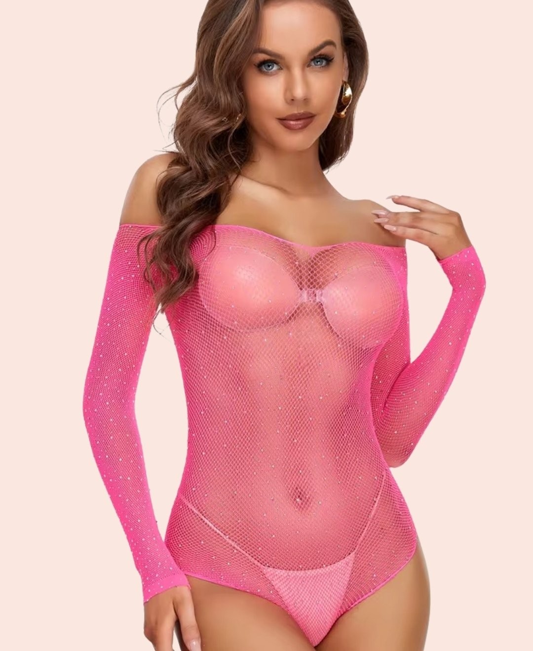 Intive Lingerie Emery By Intive Taşlı Küçük File Taşlı Ithal Bodysuit/babydoll/gecelik -5540 görsel 8