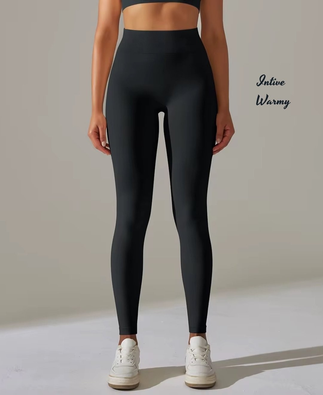 Intive Lingerie Myluvi Siyah Scuba Dalgıç Kumaş Içi Ince Şardonlu Iz Yapmaz Toparlayıcı Yoga Fitness Için Tayt