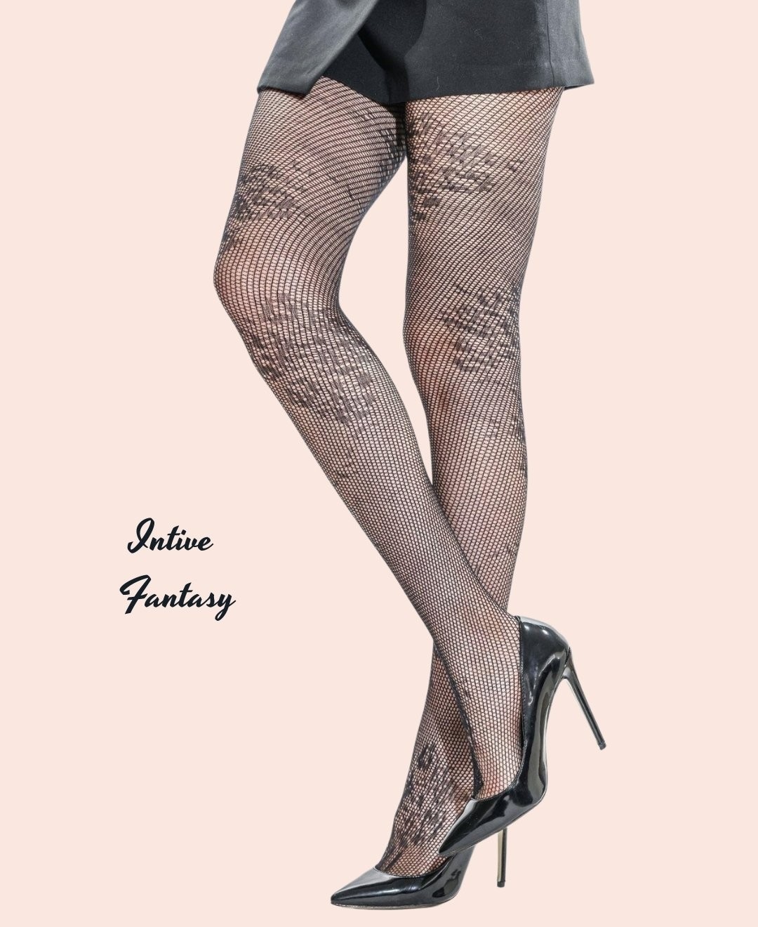 Intive Lingerie Buket Dantel Detaylı Ultra Esnek File Modern Külotlu Çorap görsel 2