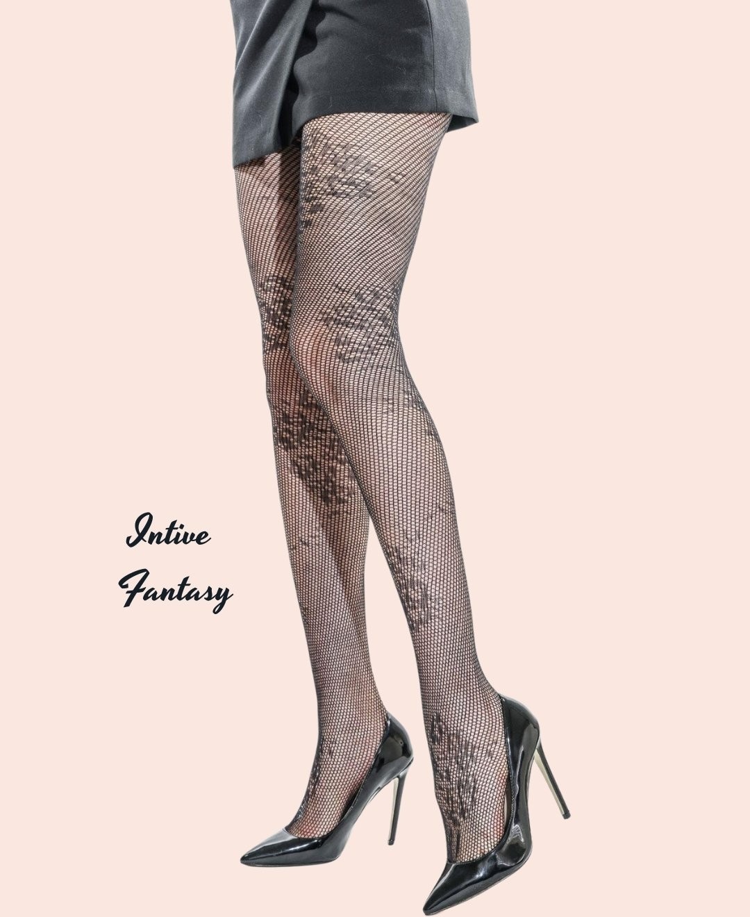 Intive Lingerie Buket Dantel Detaylı Ultra Esnek File Modern Külotlu Çorap görsel 3