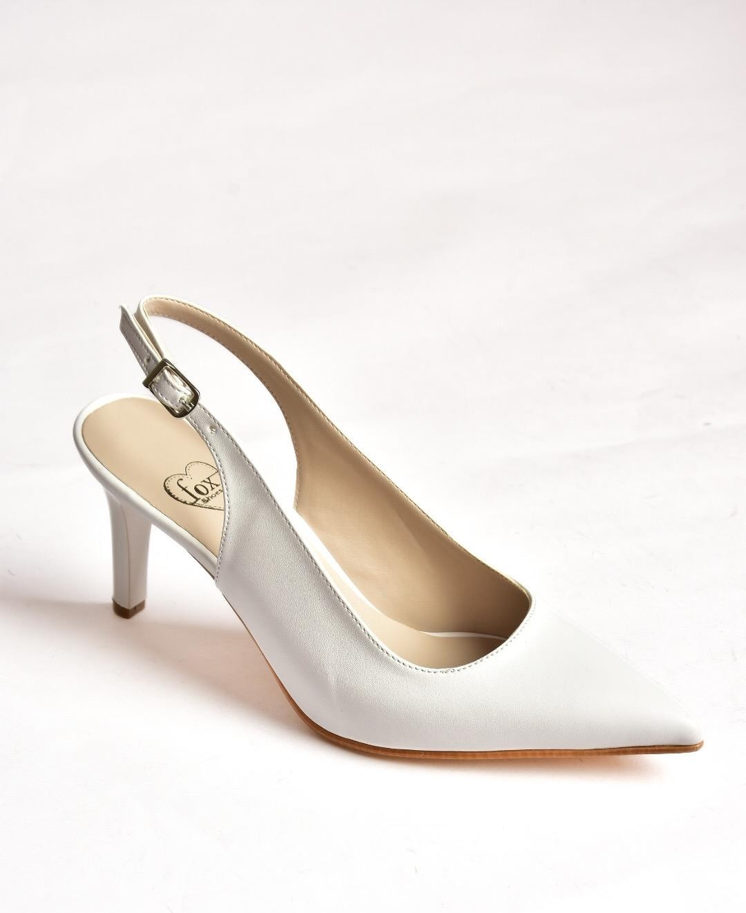 Fox Shoes S654071709 Beyaz Ince Topuklu Kadın Ayakkabı görsel 5