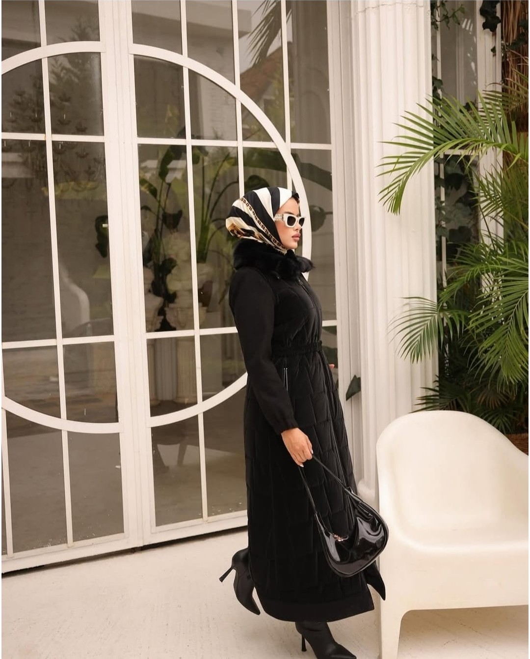 Rabia Store Yakası Kürklü Mont görsel 2