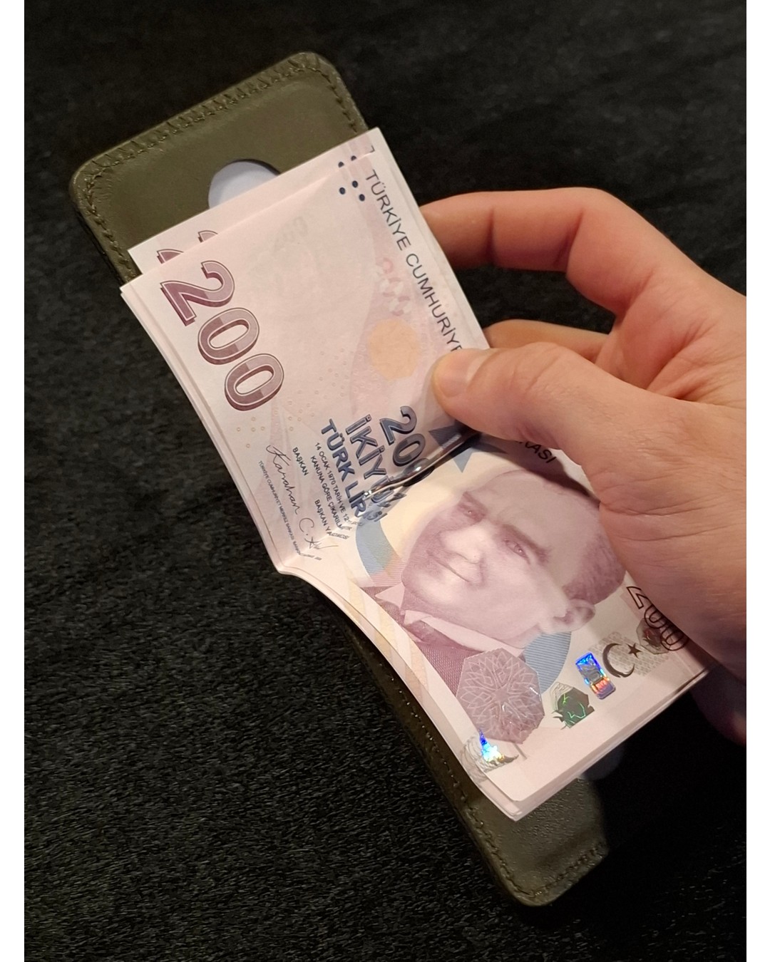 MAT DERİ Erkek Cüzdan Gerçek Deri Para Klipsli Cüzdan & Kartlık İnce Kartlık görsel 4