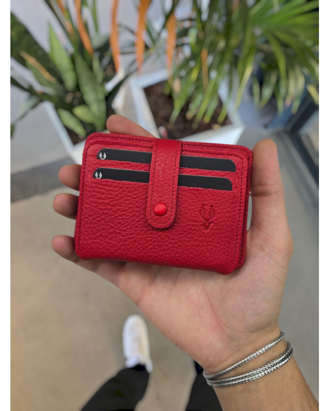 Visso Leather Visso 8600 Hakiki Deri Çıtçıtlı Akordeon Kartlık Kimlik ve Kağıt Para Bölmeli Kişiye Isme Özel Bay Bayan Çanta Yeni Ürün görsel 5