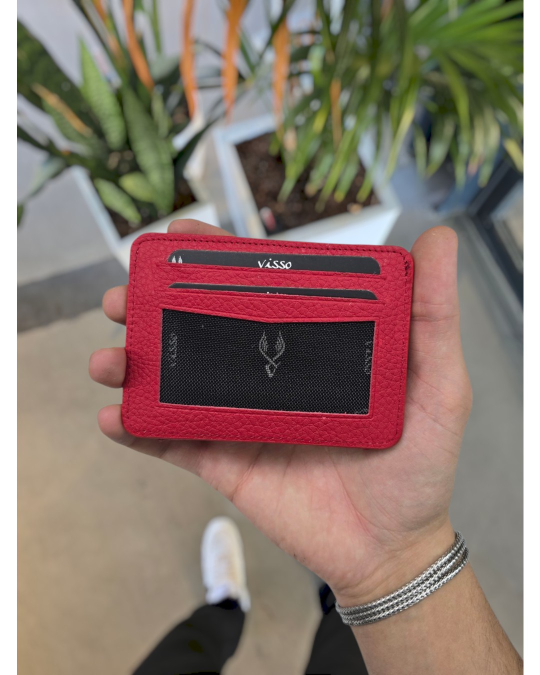 Visso Leather Visso 8600 Hakiki Deri Çıtçıtlı Akordeon Kartlık Kimlik ve Kağıt Para Bölmeli Kişiye Isme Özel Bay Bayan Çanta Yeni Ürün görsel 6