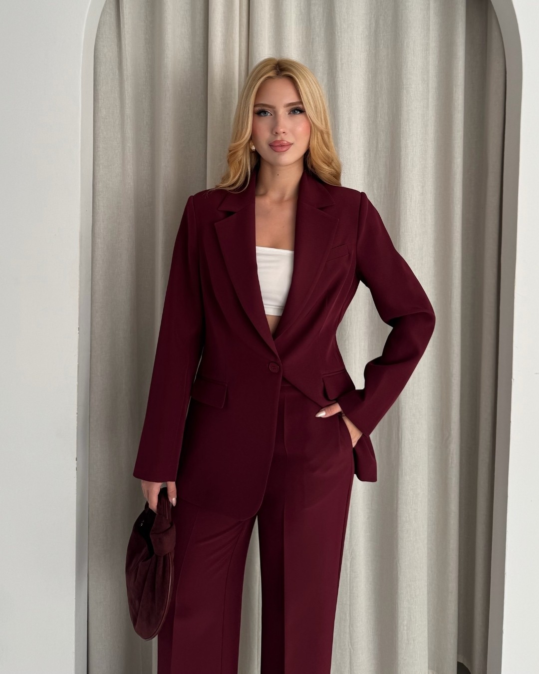 Deq Fashion Kadın Blazer Ceket Pantolon Takım | Ofis & Şık Takım Elbise