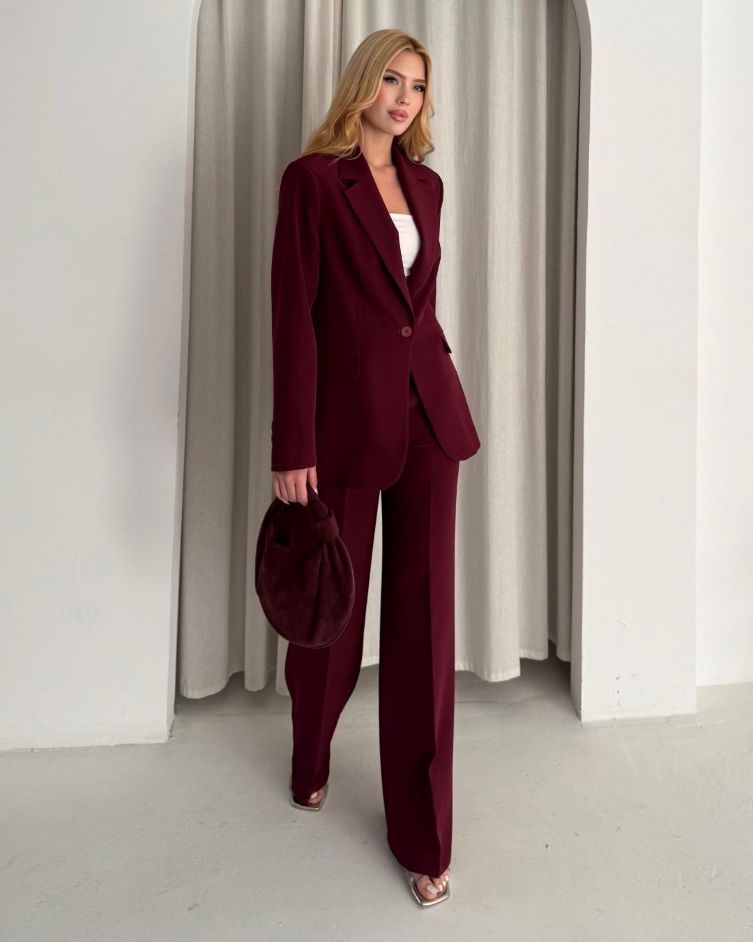 Deq Fashion Kadın Blazer Ceket Pantolon Takım | Ofis & Şık Takım Elbise görsel 2