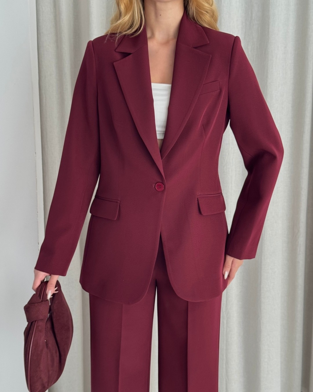 Deq Fashion Kadın Blazer Ceket Pantolon Takım | Ofis & Şık Takım Elbise görsel 3