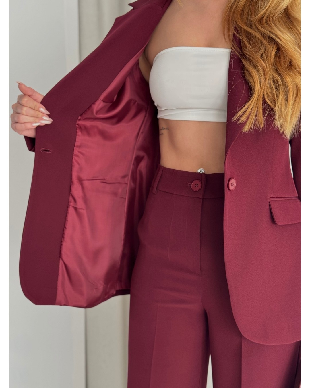 Deq Fashion Kadın Blazer Ceket Pantolon Takım | Ofis & Şık Takım Elbise görsel 4