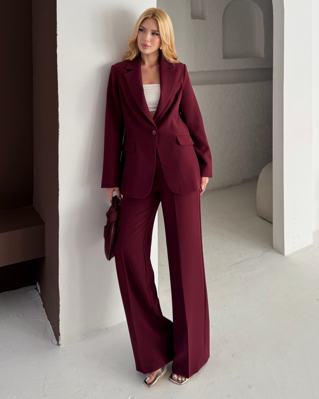 Deq Fashion Kadın Blazer Ceket Pantolon Takım | Ofis & Şık Takım Elbise görsel 5