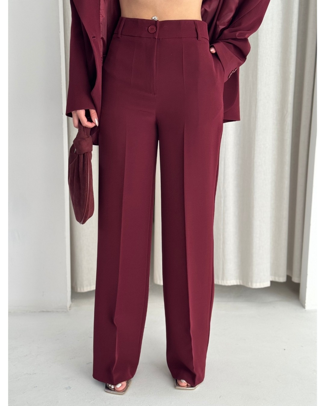 Deq Fashion Kadın Blazer Ceket Pantolon Takım | Ofis & Şık Takım Elbise görsel 8