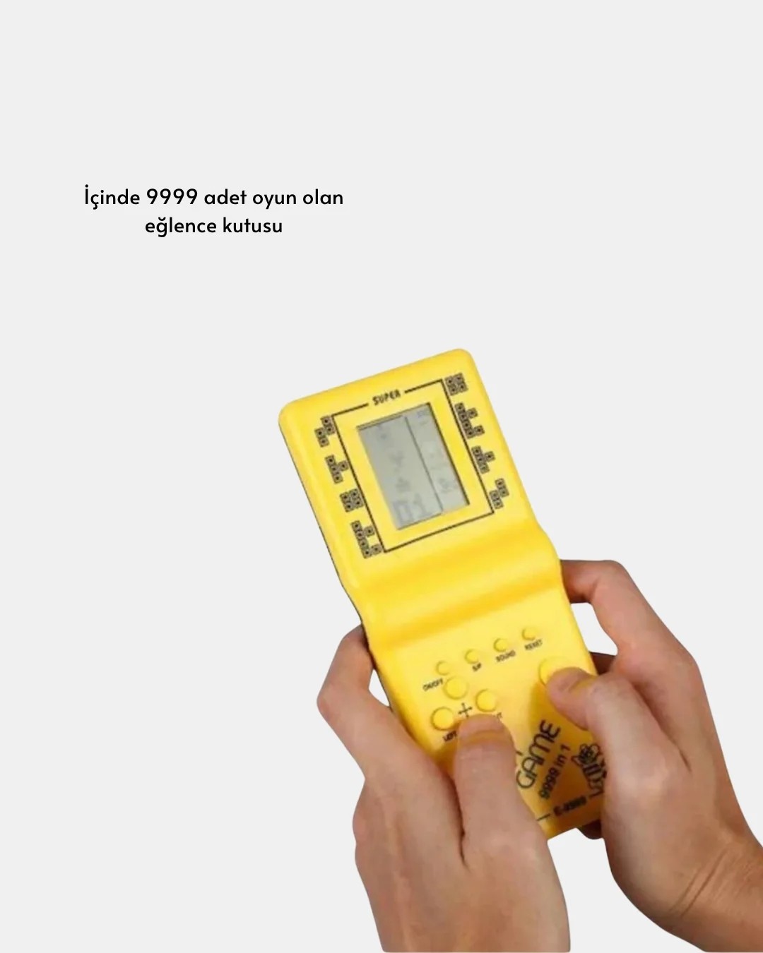 Aslanoğlu Store Klasik Tetris Oyunu El Konsolu, Taşınabilir Pil ile Çalışan Retro El Aterisi görsel 3