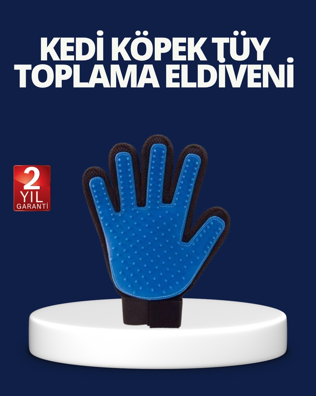 TeknoKapsül Evcil Hayvan Tüy Toplama ve Masaj Eldiveni, Köpek ve Kedi Tüy Dökülme Önleyici Bakım Eldiveni