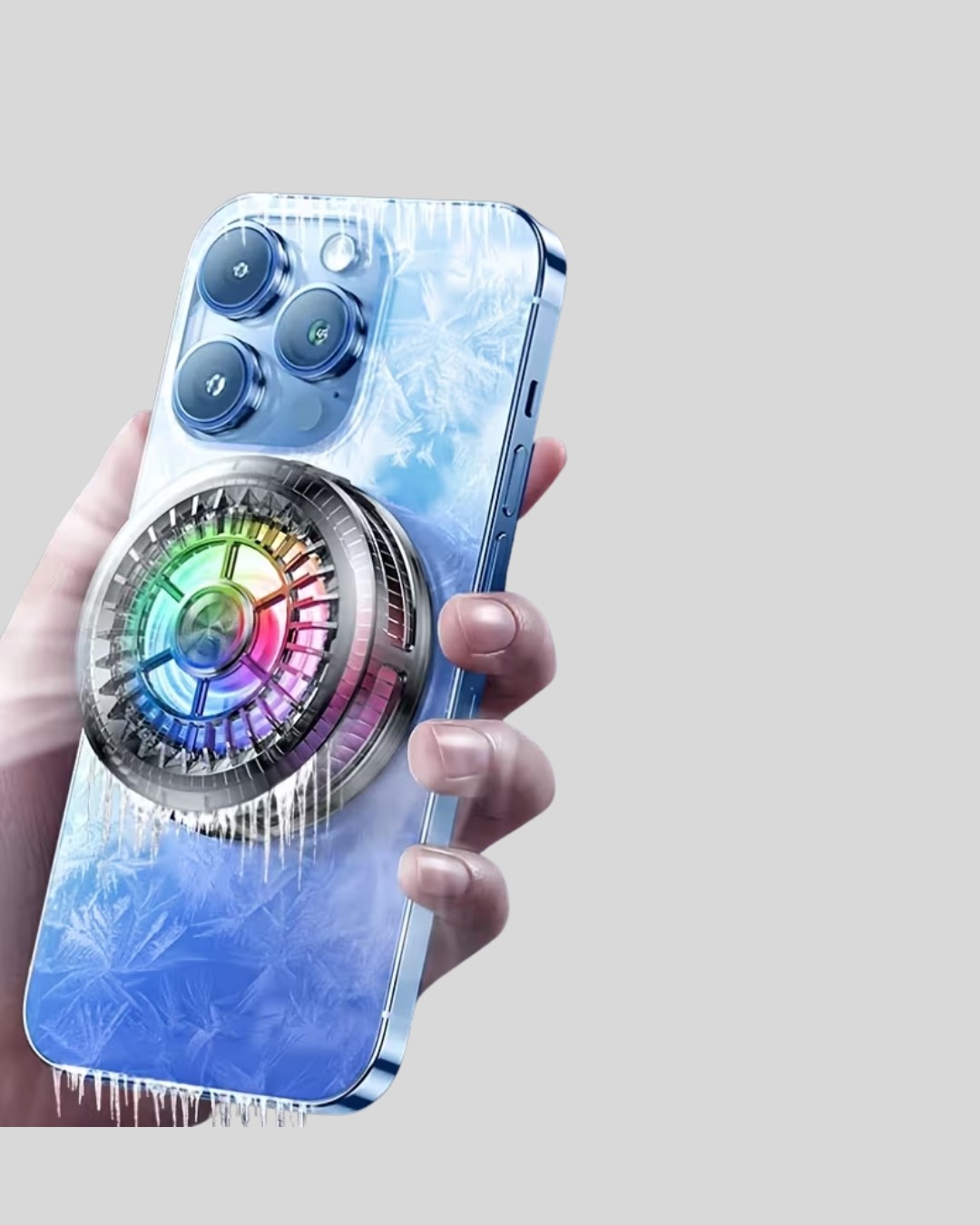 Esranın Dünyası Gaming Telefon Soğutucu Rgb Fan Sessiz Çalışma Tüm Modeller Uyumlu - Lisinya görsel 2